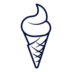 Outline Ice Cream Cone