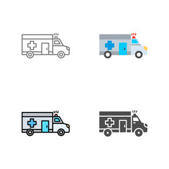Ambulance Vector Icon