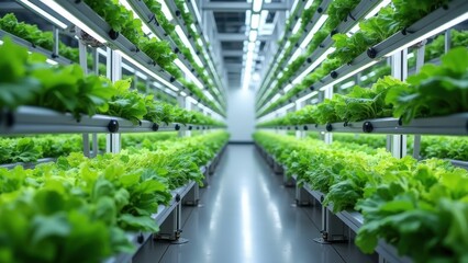 Controlled Environment Vertical Hydroponic Farming Operation