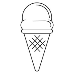Outline Ice Cream Cone