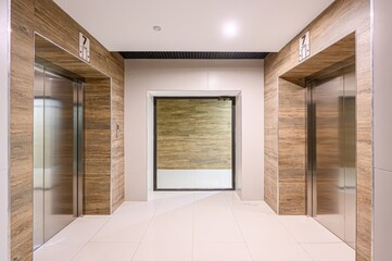 interior apartment public place, house entrance. doors, walls, staircase corridors