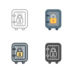 Safe Box Vector Icon