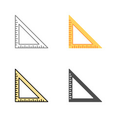 Set Square Vector Icon