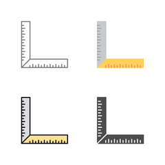 square Ruler Vector Icon