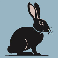 Obraz premium vector illustration of a rabbit