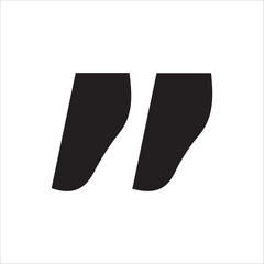 Quotation marks vector collection. Black quotes icon. Speech mark symbol.quotes icon vector sign design.vector illustration eps 10.