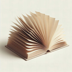 Open Book with Fanned Pages