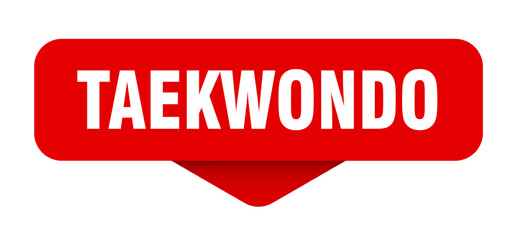 taekwondo sticker. taekwondo sign on transparent background