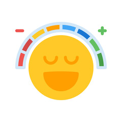 Attitude icon vector image. Suitable for mobile apps, web apps and print media.