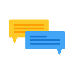 Conversation icon vector image. Suitable for mobile apps, web apps and print media.