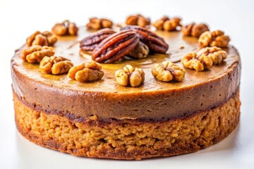 Delicious Pecan and Walnut Cake