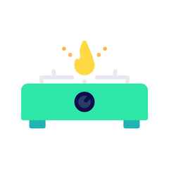 Gas Stove icon vector image. Suitable for mobile apps, web apps and print media.