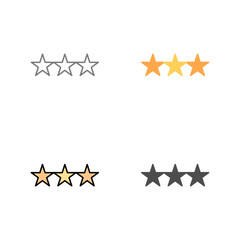 Stars Vector Icon