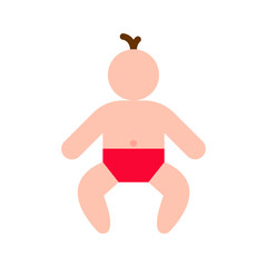 Newborn icon vector image. Suitable for mobile apps, web apps and print media.