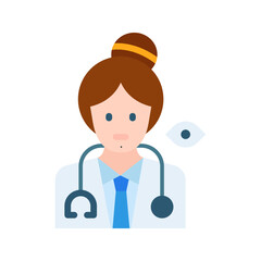 Oculist icon vector image. Suitable for mobile apps, web apps and print media.