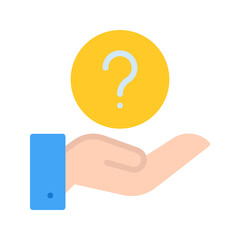 Question icon vector image. Suitable for mobile apps, web apps and print media.
