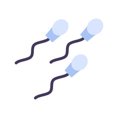 Sperm icon vector image. Suitable for mobile apps, web apps and print media.