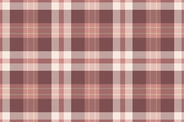 Dining room textile background check, kid pattern texture fabric. Wallpaper tartan vector seamless plaid in red and light colors.