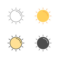 Sun Vector Icon