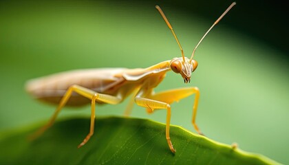 Mantis on a leaf