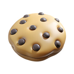 Fototapeta premium Cookies icon. 3d rendering isolated on white background. Cartoon plastic style