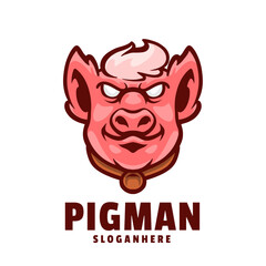 Pig Man Logo Design
