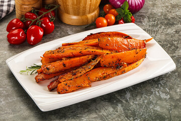 Baked batat with with spices