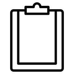 Clipboard, checklist, report, survey or agreement icon in vector illustration