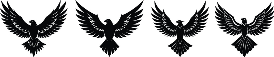 Fototapeta premium Black Bird Silhouette Collection