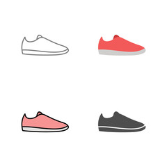 Casual Shoes Vector Icon
