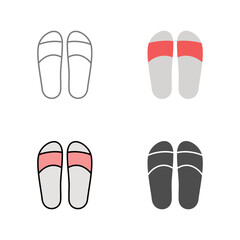 Slippers Vector Icon