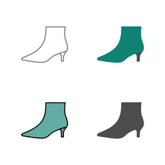 Boots with Heels Vector Icon
