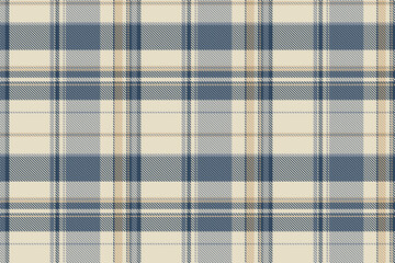 Calm seamless tartan textile, cultural background pattern plaid. Platform check fabric texture vector in light and cyan colors.