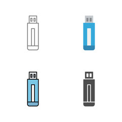 USB Drive Vector Icon
