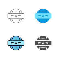 World Wide Web Vector Icon