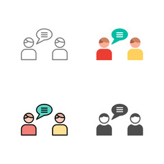 Chatting Vector Icon