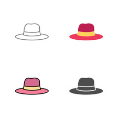 Women's Hat Vector Icon