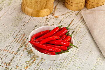 Red hot chili pepper heap