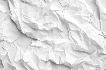 Obraz premium Crumpled white paper texture