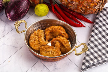 Tibetian fried momo stuffed dumplings