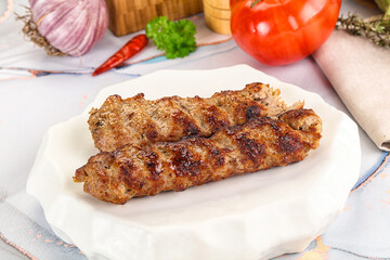 Beef kebab minced meat shashlik