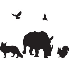 Wildlife Animal Silhouette