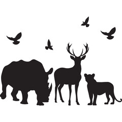 Wildlife Animal Silhouette