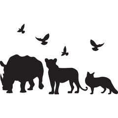 Wildlife Animal Silhouette