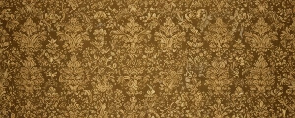 Luxurious gold damask design, intricate repeating pattern,  seamless,  wallcovering,  pattern