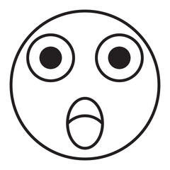 Fototapeta premium Face Emoji Line