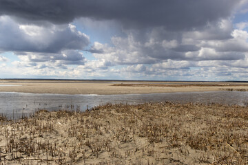 clouds over the lake