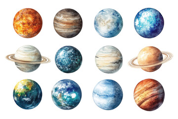 Realistic planets offer stunning texture light and cosmic depth for space themed design projects