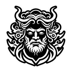 A solid style icon of erebus shadow tattoo