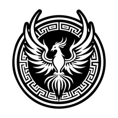 A filled style icon of rebirth symbol